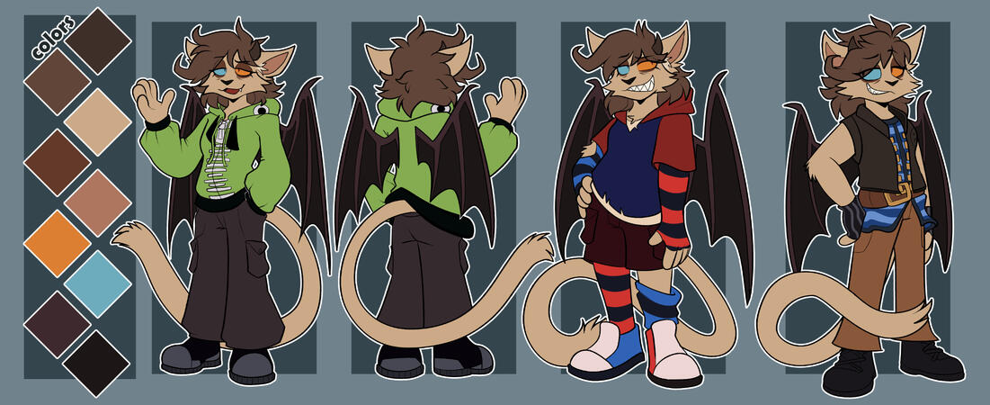 front + back, two outfit alts