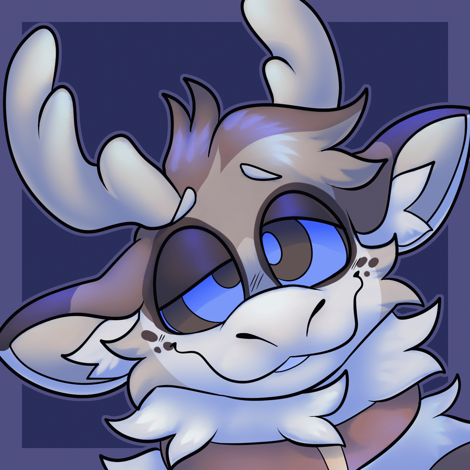 shaded headshot + tongue flick