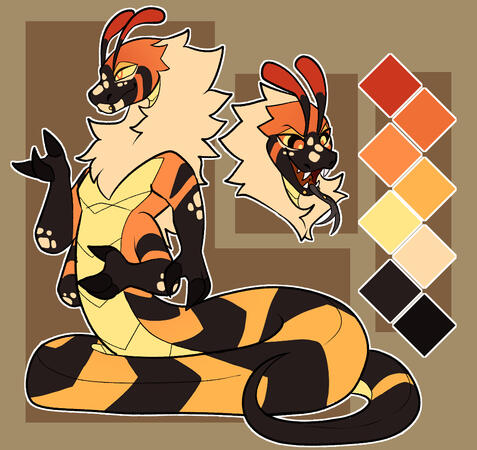 mini ref sheet (headshot + color palette)